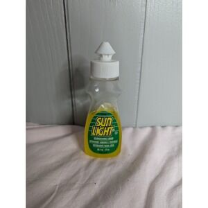 Vintage Sun Light 55156 dishwashing liquid dish soap mini 3 fl oz half full